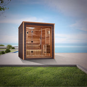 Golden Designs Drammen 3 Person Outdoor-Indoor Traditional Sauna (GDI-8023-01) image 2