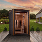 Golden Designs Nora 2 Person Outdoor-Indoor PureTech Hybrid Full Spectrum Sauna (GDI-8222-01) image 9