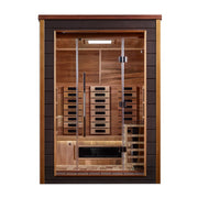 Golden Designs Nora 2 Person Outdoor-Indoor PureTech Hybrid Full Spectrum Sauna (GDI-8222-01)