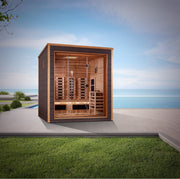 Golden Designs Visby 3 Person Outdoor-Indoor PureTech Hybrid Full Spectrum Sauna (GDI-8223-01) image 3