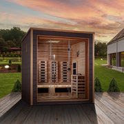 Golden Designs Visby 3 Person Outdoor-Indoor PureTech Hybrid Full Spectrum Sauna (GDI-8223-01) image 4