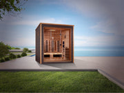 Golden Designs Visby 3 Person Outdoor-Indoor PureTech Hybrid Full Spectrum Sauna (GDI-8223-01) image 6