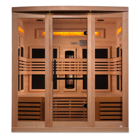 Golden Designs Reserve Edition 6 Person Near Zero EMF Full Spectrum with Himalayan Salt Bar (GDI-8260-01)