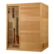 Golden Designs Soria 3 Person Hybrid Sauna (Indoor) Full Spectrum and Harvia Traditional Stove (GDI-8330-01) image 6