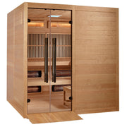 Golden Designs Toledo 6 Person Hybrid Sauna (Indoor) Full Spectrum and Harvia Traditional Stove (GDI-8360-01) image 4