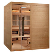 Golden Designs Toledo 6 Person Hybrid Sauna (Indoor) Full Spectrum and Harvia Traditional Stove (GDI-8360-01) image 5