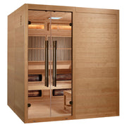 Golden Designs Toledo 6 Person Hybrid Sauna (Indoor) Full Spectrum and Harvia Traditional Stove (GDI-8360-01) image 6