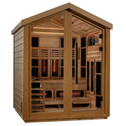 Golden Designs Loviisa 3 Person Barn Hybrid (PureTech™ Full Spectrum Infrared or Traditional Stove) Outdoor Sauna…