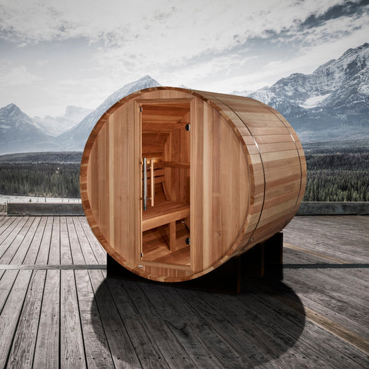 Golden Designs St. Moritz 2 Person Barrel Traditional Sauna (GDI-B002-01)