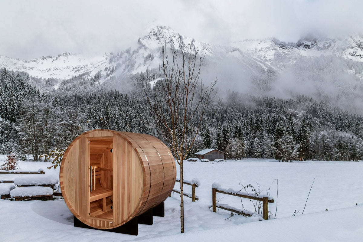 Golden Designs Arosa 4 Person Barrel Traditional Sauna (GDI-B004-01)
