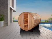 Golden Designs Klosters 6 Person Barrel Traditional Sauna (GDI-B006-01)