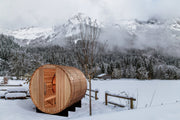 Golden Designs Zurich 4 Person Barrel with Bronze Privacy View Traditional Sauna (GDI-B024-01) image 4