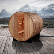 Golden Designs Zurich 4 Person Barrel with Bronze Privacy View Traditional Sauna (GDI-B024-01) image 5