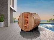 Golden Designs Zurich 4 Person Barrel with Bronze Privacy View Traditional Sauna (GDI-B024-01) image 7