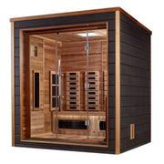 Golden Designs Visby 3 Person Outdoor-Indoor PureTech Hybrid Full Spectrum Sauna (GDI-8223-01)