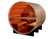 Golden Designs Zurich 4 Person Barrel with Bronze Privacy View Traditional Sauna (GDI-B024-01) image 2