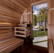 Golden Designs Zurich 4 Person Barrel with Bronze Privacy View Traditional Sauna (GDI-B024-01) image 3