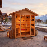 Golden Designs "Gargellen" 5 Person Hybrid Outdoor Sauna - Canadian Hemlock image 2