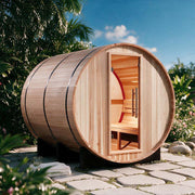 Golden Designs "Zurich" 4 Person Barrel Traditional Sauna image 2