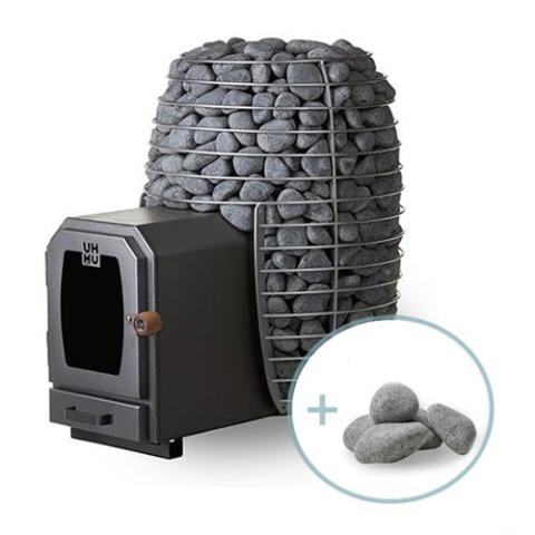 HUUM HIVE Wood LS 17kW Sauna Heater Package For Large Saunas - Modern & Efficient Design