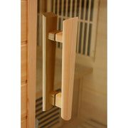 Maxxus "Avignon Edition" 3-Person Corner Near Zero EMF FAR Infrared Sauna - Canadian Red Cedar image 9