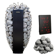 Harvia Spirit Series SP80E 8kW Sauna Heater Package, Black