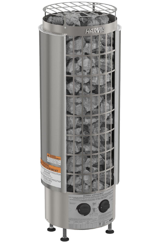 Harvia Cilindro PC80E Cilindro Half Series 8kW Stainless Sauna Heater