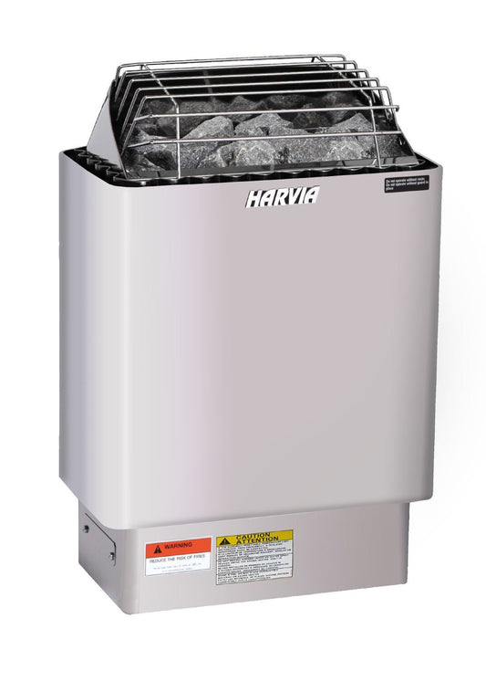 Harvia KIP Series KIP80B 8kW Stainless with Steel Built-In Controls Sauna Heater