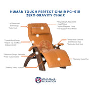 Human Touch Perfect Chair PC-610 Zero Gravity Chair image 10
