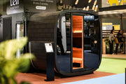 Leil Saunas Black Cube Premium - 4 Person Outdoor Traditional Sauna Kit image 2