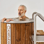 Icetubs IceBarrel Cold Plunge | Luxury Immersion Tub, Thermowood & Stainless Cold Plunge, 53"L x 31"W x 47"H image 3