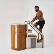Icetubs IceBarrel Cold Plunge | Luxury Immersion Tub, Thermowood & Stainless Cold Plunge, 53"L x 31"W x 47"H image 4