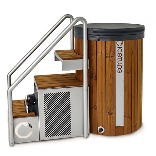 Icetubs IceBarrel Cold Plunge | Luxury Immersion Tub, Thermowood & Stainless Cold Plunge, 53"L x 31"W x 47"H