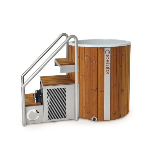 Icetubs IceBarrel XL Cold Plunge | Luxury Immersion Tub, Thermowood & Fiberglass Cold Plunge, 63"L x 41"W x 47"H