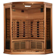 Maxxus 3-Person Corner Full Spectrum Infrared Sauna - Canadian Red Cedar image 4