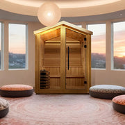 Golden Designs "Kaarina" 6 Person Outdoor Traditional Sauna - Canadian Red Cedar image 2