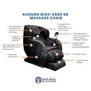 Kahuna Dios-6800 6D Massage Chair image 4