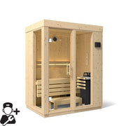 Kohler C1 Indoor Traditional Sauna Kit, Scandinavian Spruce, Up to 5 Persons image 2