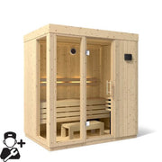 Kohler C1 Indoor Traditional Sauna Kit, Scandinavian Spruce, Up to 5 Persons image 6