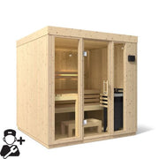 Kohler C1 Indoor Traditional Sauna Kit, Scandinavian Spruce, Up to 5 Persons image 17