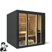 Kohler C1 Indoor Traditional Sauna Kit, Graphite Grey, Up to 5 Persons image 13