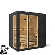 Kohler C1 Indoor Traditional Sauna Kit, Graphite Grey, Up to 5 Persons image 10