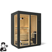 Kohler C1 Indoor Traditional Sauna Kit, Graphite Grey, Up to 5 Persons image 3