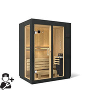 Kohler C1 Indoor Traditional Sauna Kit, Graphite Grey, Up to 5 Persons image 2