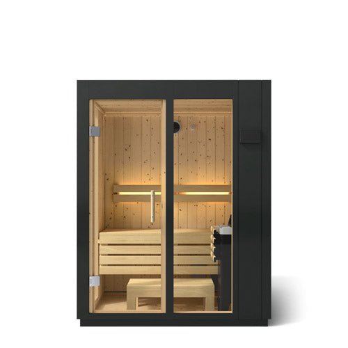 Kohler C1 Indoor Traditional Sauna Kit, Graphite Grey, Up to 5 Persons