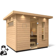 Kohler C2 Outdoor Traditional Sauna Kit, Douglas Fir, Up to 6 Persons image 12