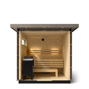 Kohler C2 Outdoor Traditional Sauna Kit, Weathered Grey Spruce, Up to 6 Persons image 8