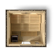 Kohler C2 Outdoor Traditional Sauna Kit, Weathered Grey Spruce, Up to 6 Persons image 12