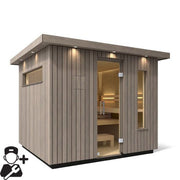 Kohler C2 Outdoor Traditional Sauna Kit, Weathered Grey Spruce, Up to 6 Persons image 6