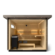 Kohler C2 Outdoor Traditional Sauna Kit, Weathered Grey Spruce, Up to 6 Persons image 5